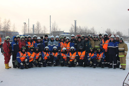 Участники тактико-специального учения на Сургутском ЗСК