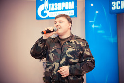 Андрей Котов (отряд охраны) с песней "Бухенвальдский набат"
