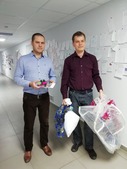 Михаил Середин и Михаил Беднев — участники благотворительной новогодней акции