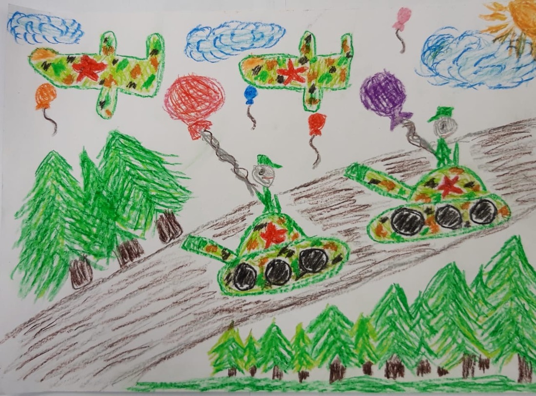 Конкурсный рисунок Матвея Рыжова, 5 лет (электроцех Сургутского ЗСК)