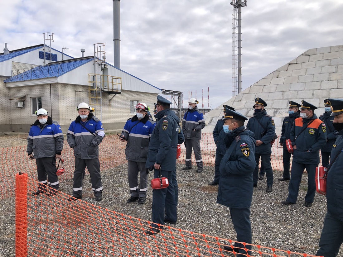 За ходом учений наблюдали более 20 сотрудников ГУ МЧС России по Астраханской области