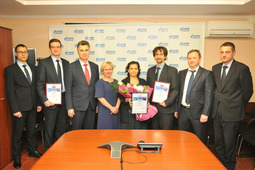 Награждение участников корпоративного конкурса "Идея по SMS" в администрации ООО "Газпром переработка"