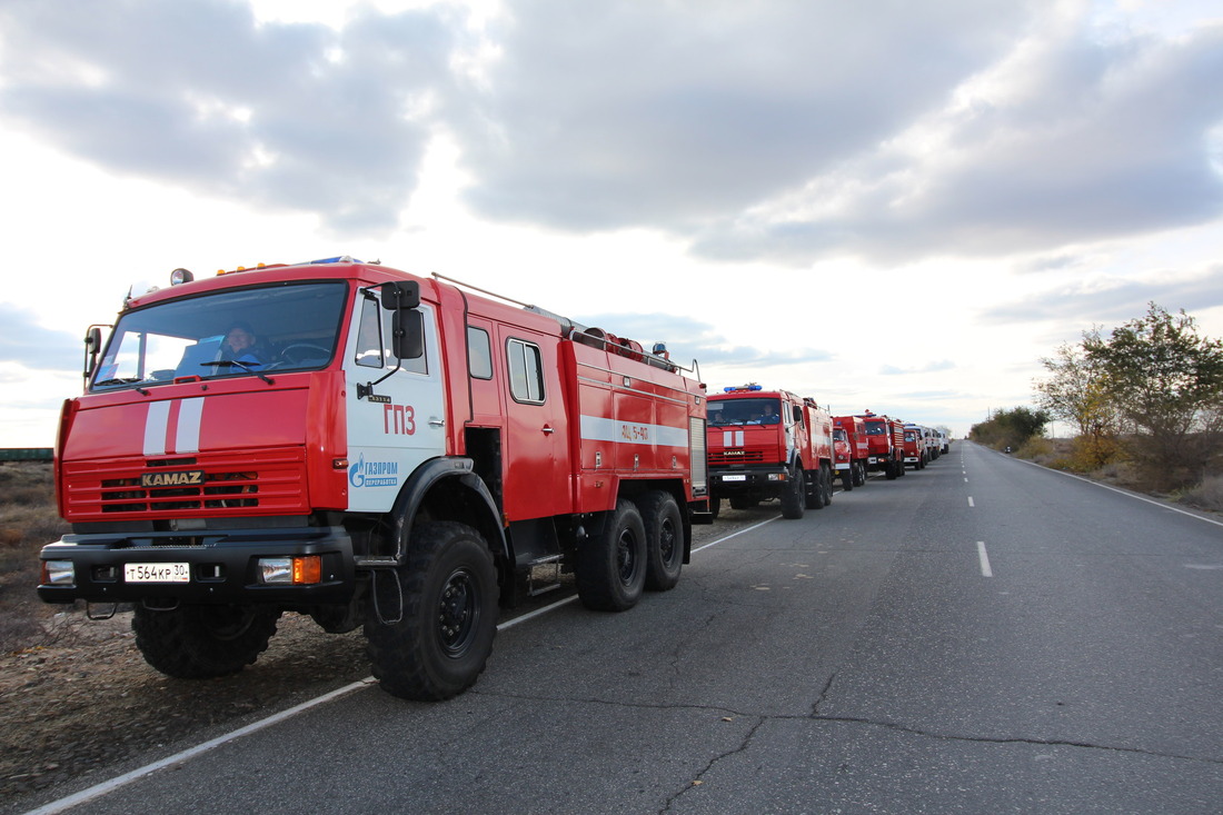Колонна аварийно-спасательных формирований пожарно-спасательной службы