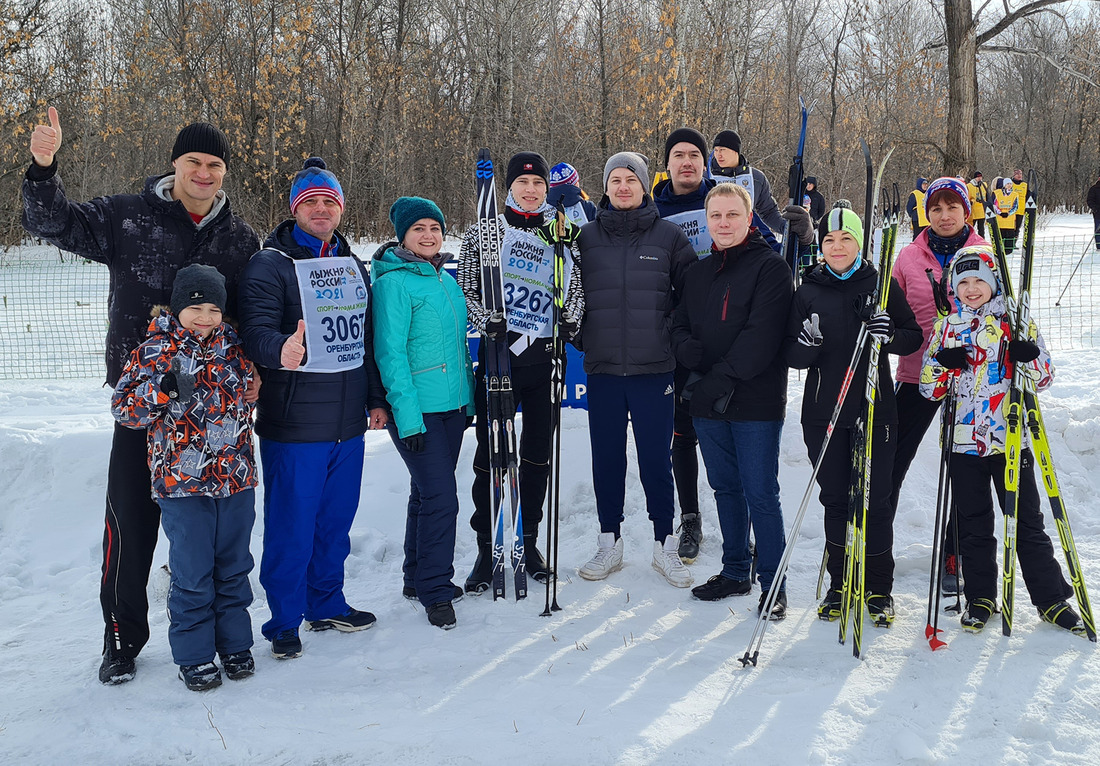 Команда лыжников Оренбургского ГПЗ