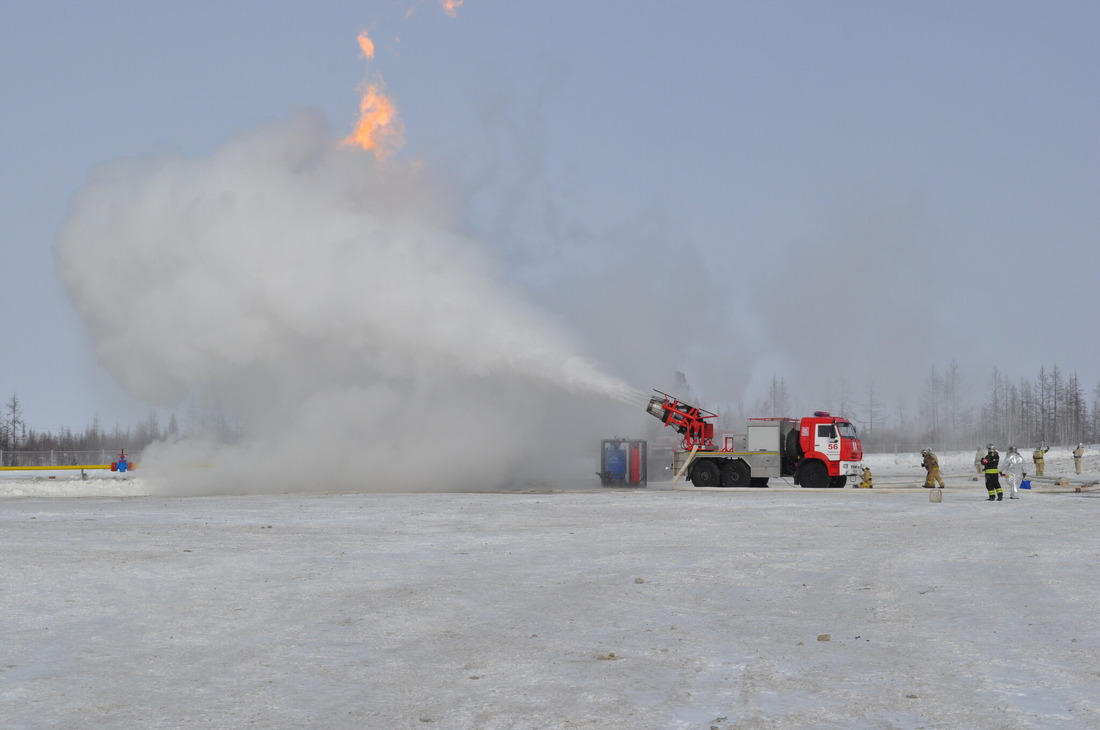 Ликвидация пожара на газовой скважине