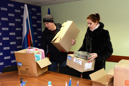 СМУС Сосногорского ГПЗ доставил гуманитарную помощь в пункт приема
