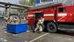Боевое развертывание отделения на пожарной автоцистерне