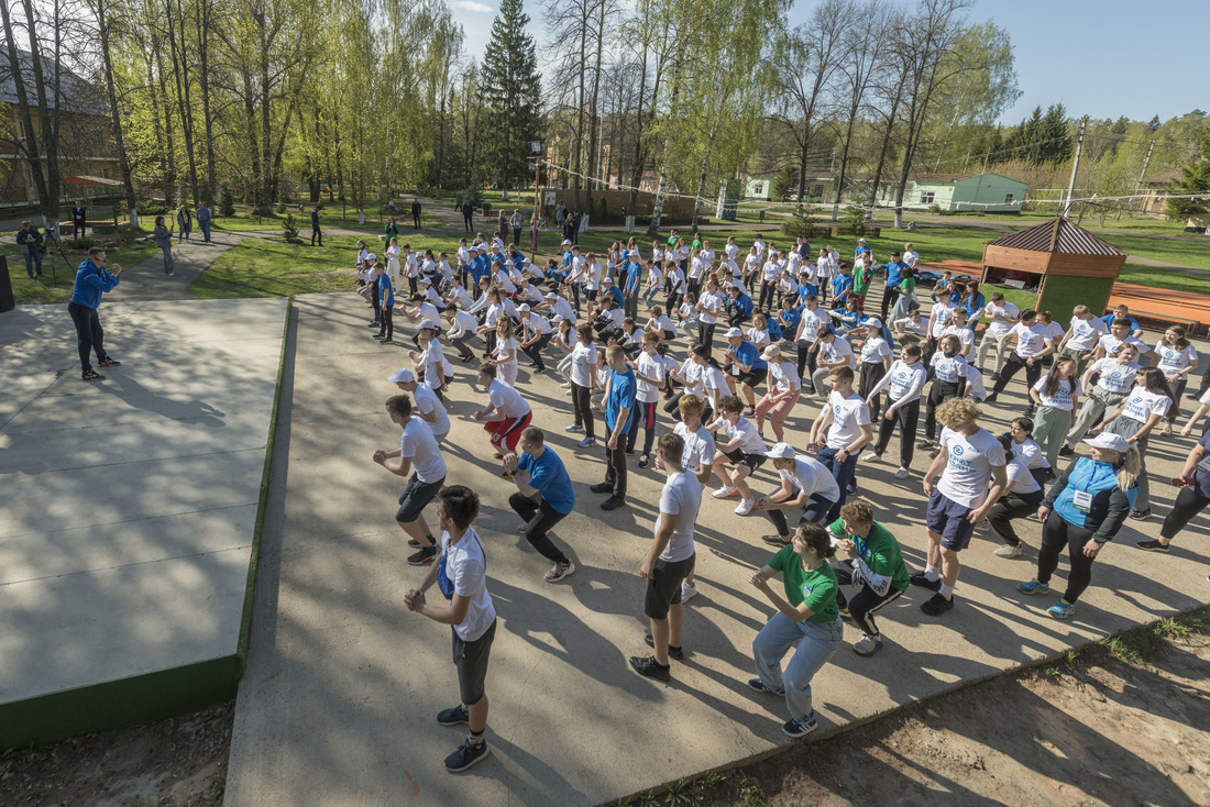 Каждое утро на слете начиналось с кардиотренировок