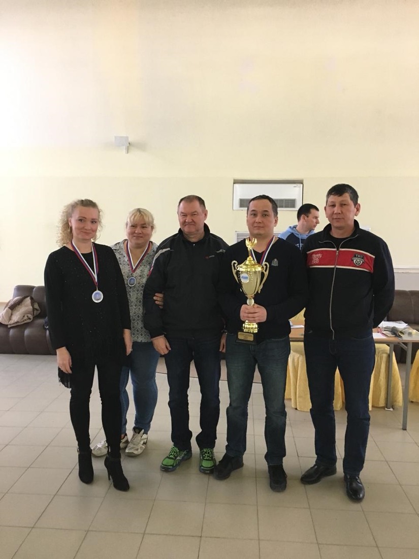 Победители чемпионата Астраханского ГПЗ по шахматам — команда Производства № 5.