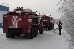 В командно-штабные учения вступают пожарные команды