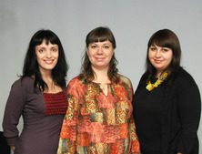 На фото слева направо: Мария Чумаченко, Юлия Крайнова, Елена Загреева