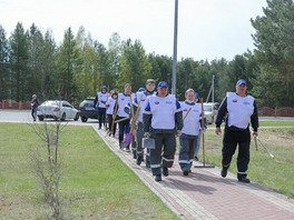Работники Сургутского ЗСК выходят на субботники в деревне Сайгатина