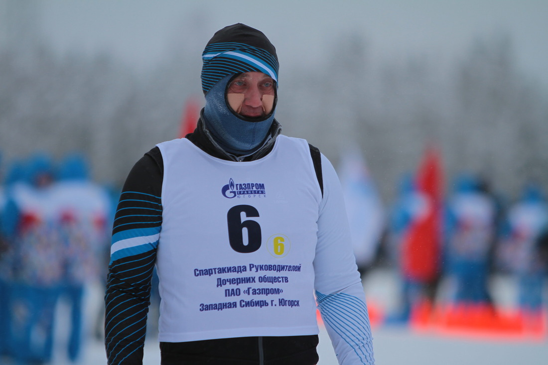 Игорь Лебедев завершал выступление команды в лыжной эстафете