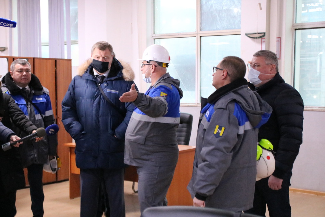 Посещение Центральной операторной № 2 Астраханского газоперерабатывающего завода