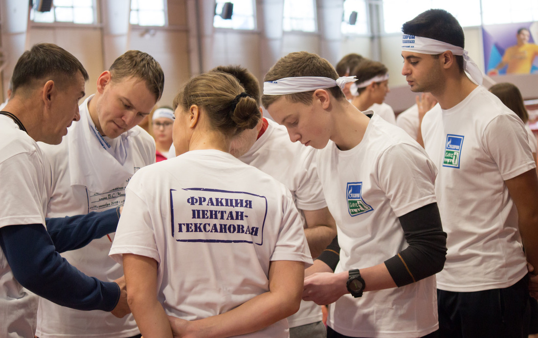 Учащиеся "Газпром-класса" готовятся к участию в спортивной эстафете