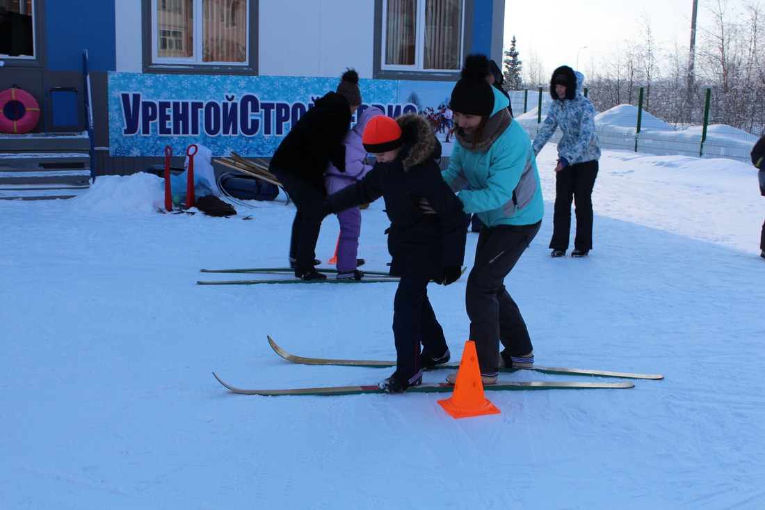 Парные лыжи — семейные соревнования
