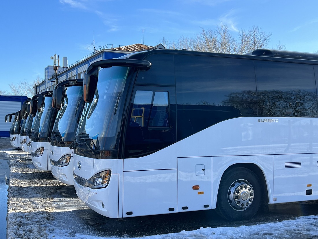 Новые пассажирские автобусы транспортного цеха