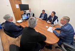 Приветственное слов заместителя генерального директора по управлению персоналом Дмитрия Пономарева в режиме видеоконференцсвязи