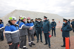 За ходом учений наблюдали более 20 сотрудников ГУ МЧС России по Астраханской области