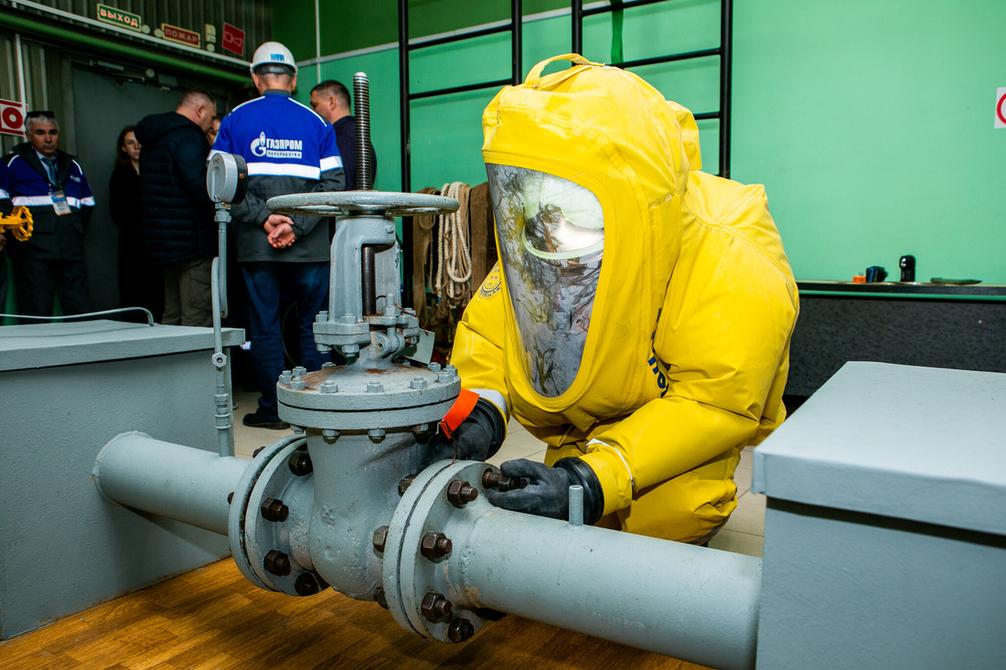 Практическая часть конкурса газоспасателей