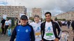 Спортсмены ЗПКТ: Дмитрий Семенюк, Анастасия Нежинец,Руслан Исматов перед стартом